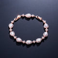 Delicate Cubic Zirconia Classic Teardrop Tennis Bracelets Jewelry